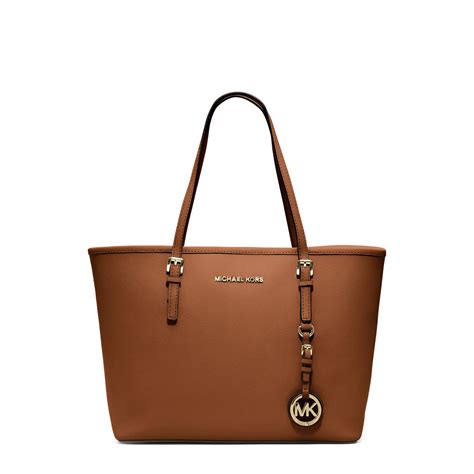 michael kors small jet set saffiano travel tote|Michael Kors saffiano leather crossbody.